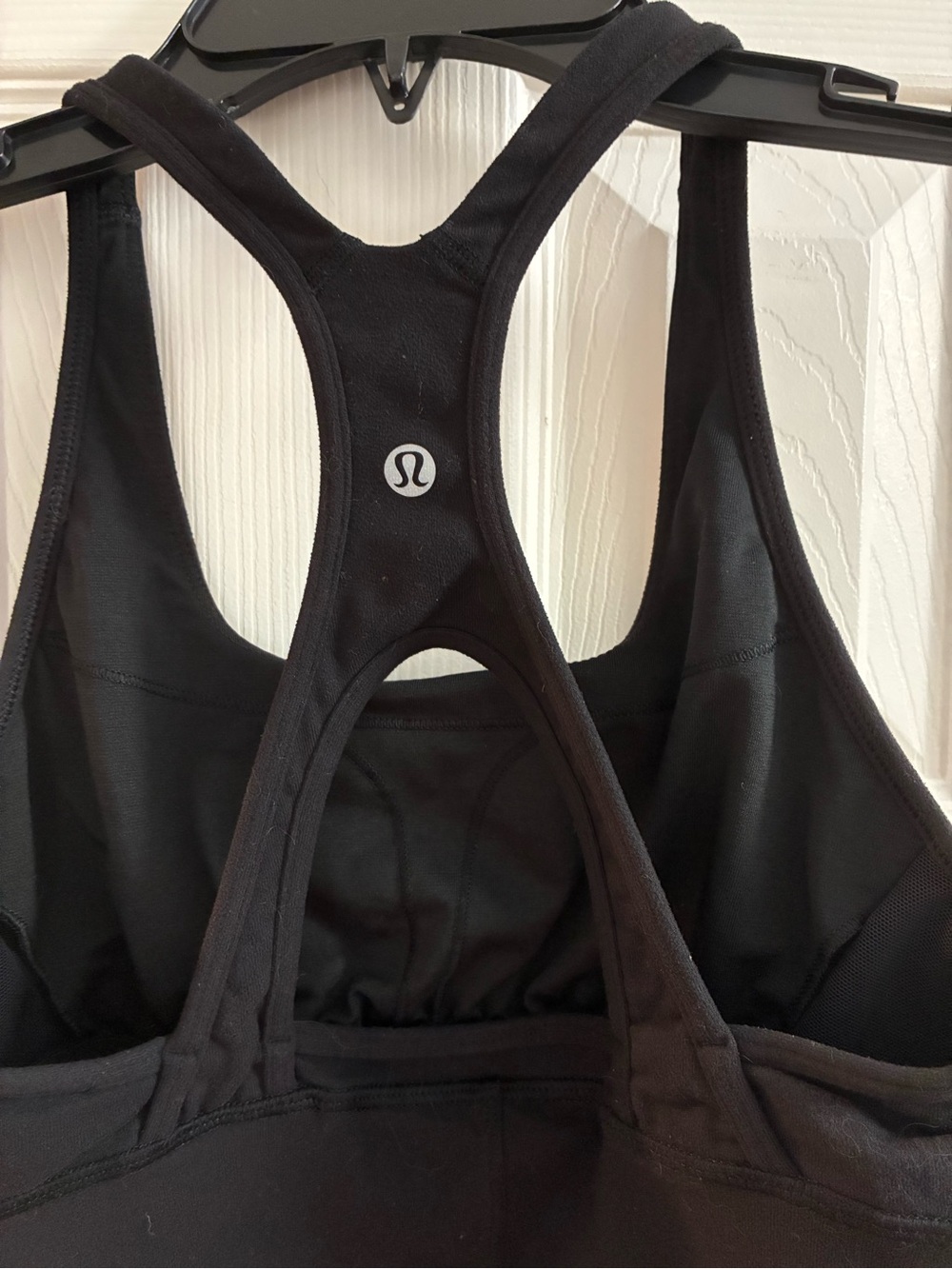 lululemon athletica Black Racerback Support Sports Bra